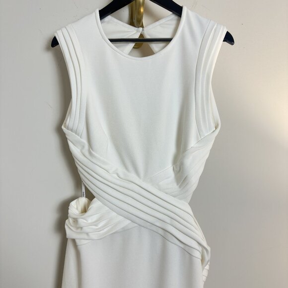 TADASHI SHOJI Tenney Maxi Evening Dress in White Size X-Large - Picture 3 of 9